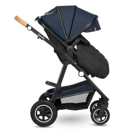 Lionelo - Kombiniran otroški voziček 2 v 1 AMBER Blue Navy