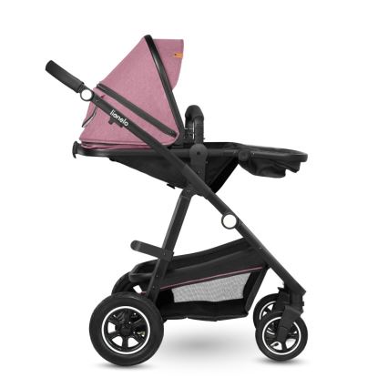 Lionelo - Kombiniran otroški voziček 2 v 1 AMBER Pink Rose