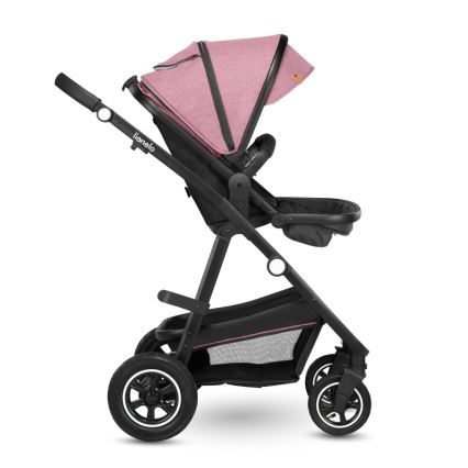 Lionelo - Kombiniran otroški voziček 2 v 1 AMBER Pink Rose
