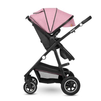 Lionelo - Kombiniran otroški voziček 2 v 1 AMBER Pink Rose