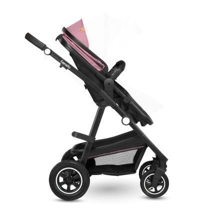 Lionelo - Kombiniran otroški voziček 2 v 1 AMBER Pink Rose