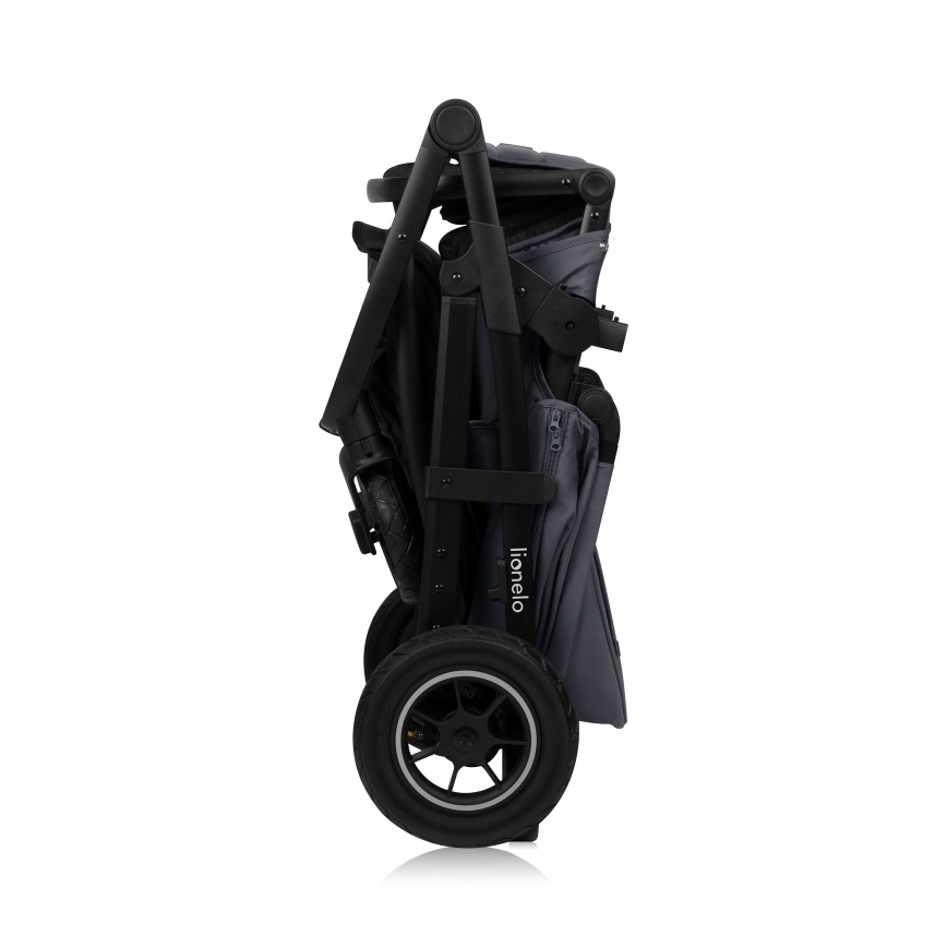 Lionelo - Kombiniran otroški voziček 2 v 1 AMBER PLUS grafitno siva