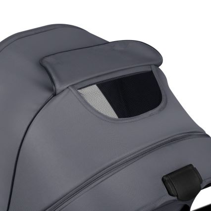 Lionelo - Kombiniran otroški voziček 2 v 1 AMBER PLUS grafitno siva