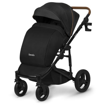 Lionelo - Kombiniran otroški voziček 2 v 1 MARI TOUR Black Onyx