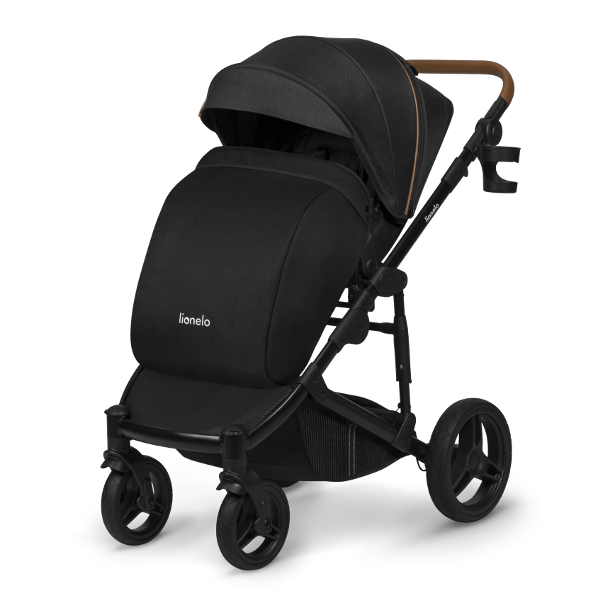 Lionelo - Kombiniran otroški voziček 2 v 1 MARI TOUR Black Onyx