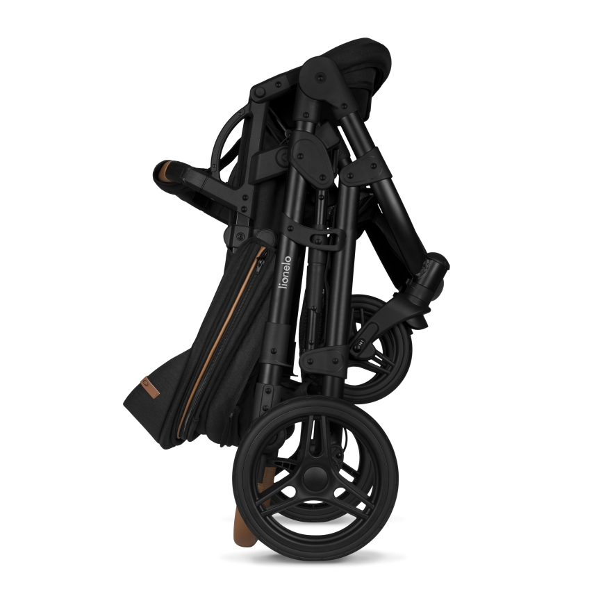 Lionelo - Kombiniran otroški voziček 2 v 1 MARI TOUR Black Onyx