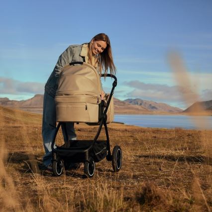 Lionelo - Kombiniran otroški voziček 2 v 1 MERIL Bež Pesek