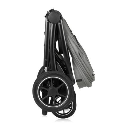 Lionelo - Kombiniran otroški voziček 2 v 1 MERIL Sivi kamen