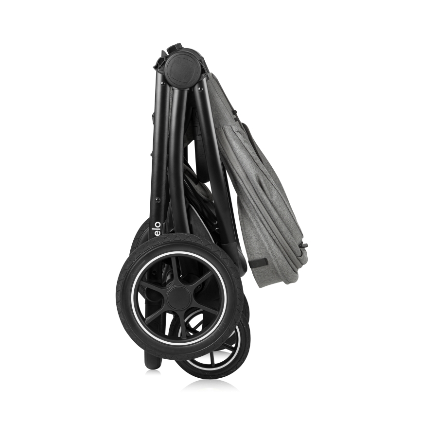 Lionelo - Kombiniran otroški voziček 2 v 1 MERIL Sivi kamen