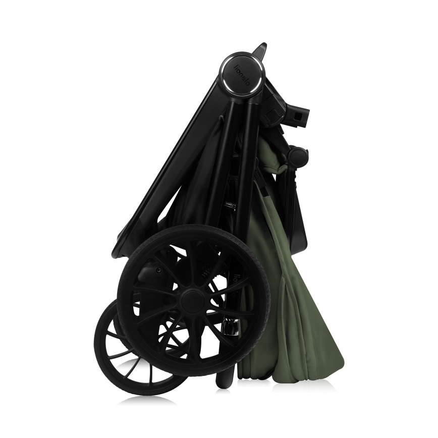 Lionelo - Kombiniran otroški voziček 2 v 1 MIKA PLUS olivno zelena