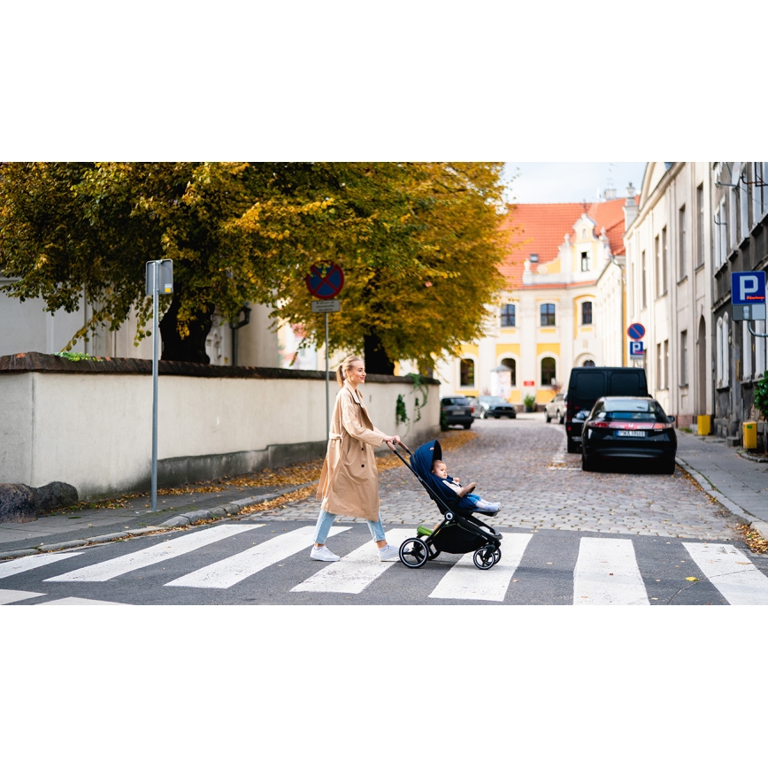 Lionelo - Kombiniran otroški voziček 2 v 1 MIKA temno moder