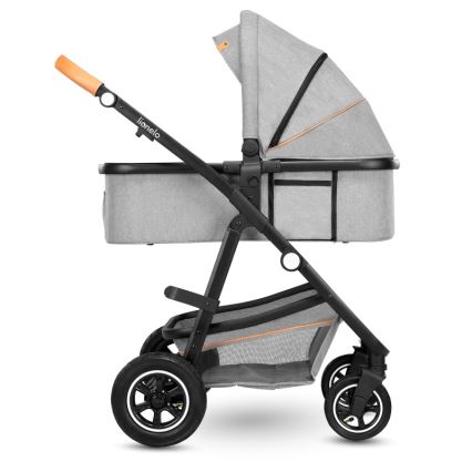 Lionelo - Kombiniran otroški voziček 2v1 AMBER Grey Stone
