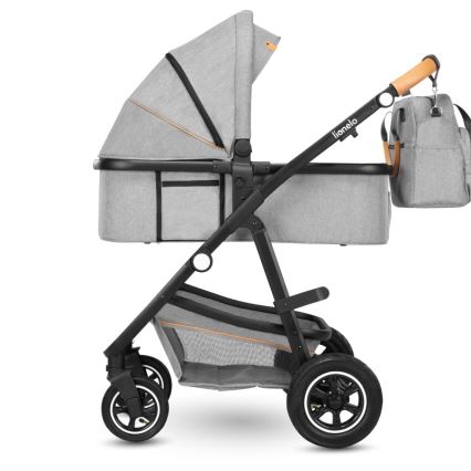 Lionelo - Kombiniran otroški voziček 2v1 AMBER Grey Stone
