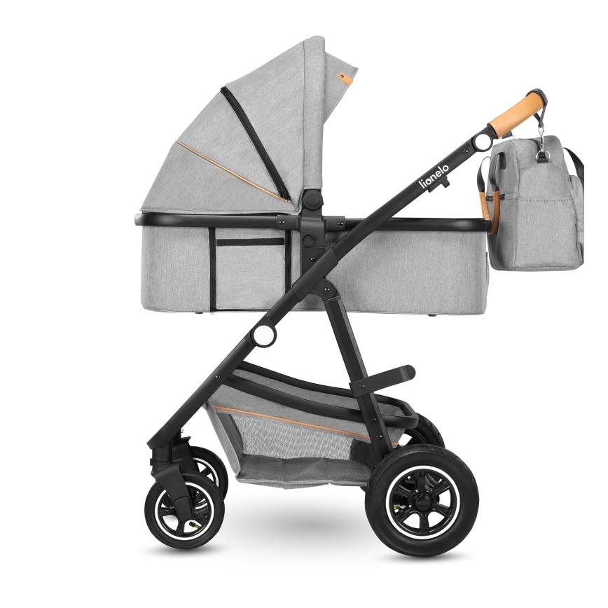 Lionelo - Kombiniran otroški voziček 2v1 AMBER Grey Stone
