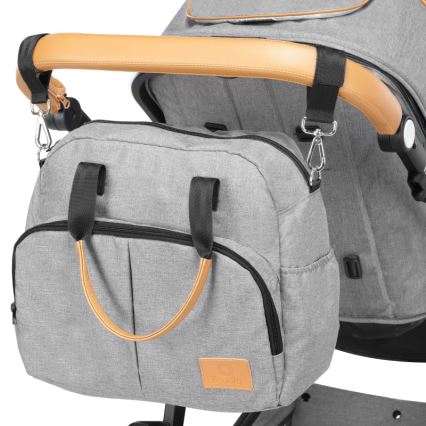 Lionelo - Kombiniran otroški voziček 2v1 AMBER Grey Stone