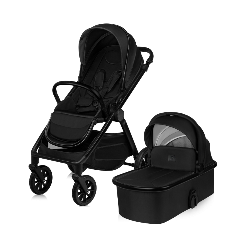 Lionelo - Kombiniran otroški voziček 2v1 LAYLA Black Onyx