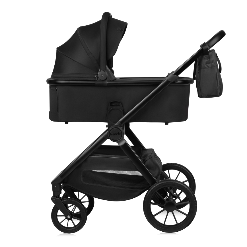 Lionelo - Kombiniran otroški voziček 2v1 LAYLA Black Onyx