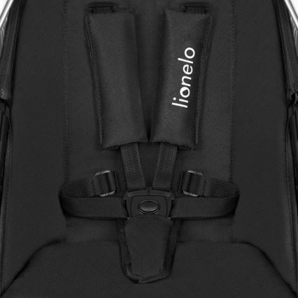 Lionelo - Kombiniran otroški voziček 3 v 1 AMBER črno-srebrn