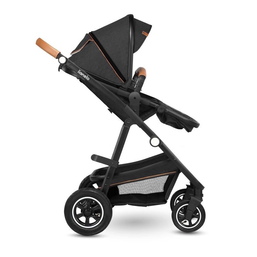 Lionelo - Kombiniran otroški voziček 3 v 1 AMBER Grey Graphite