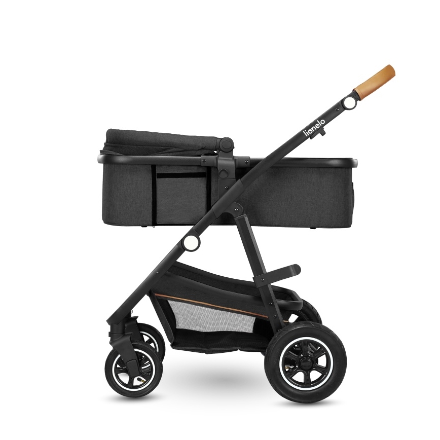 Lionelo - Kombiniran otroški voziček 3 v 1 AMBER Grey Graphite