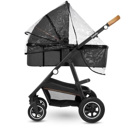Lionelo - Kombiniran otroški voziček 3 v 1 AMBER Grey Graphite