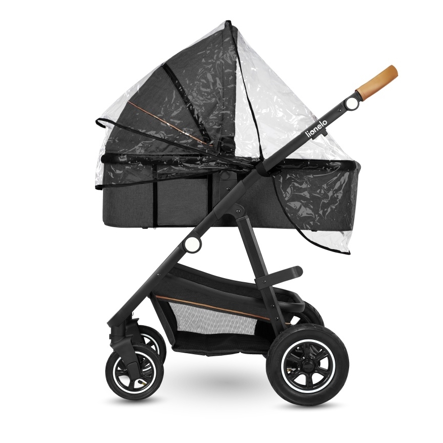 Lionelo - Kombiniran otroški voziček 3 v 1 AMBER Grey Graphite