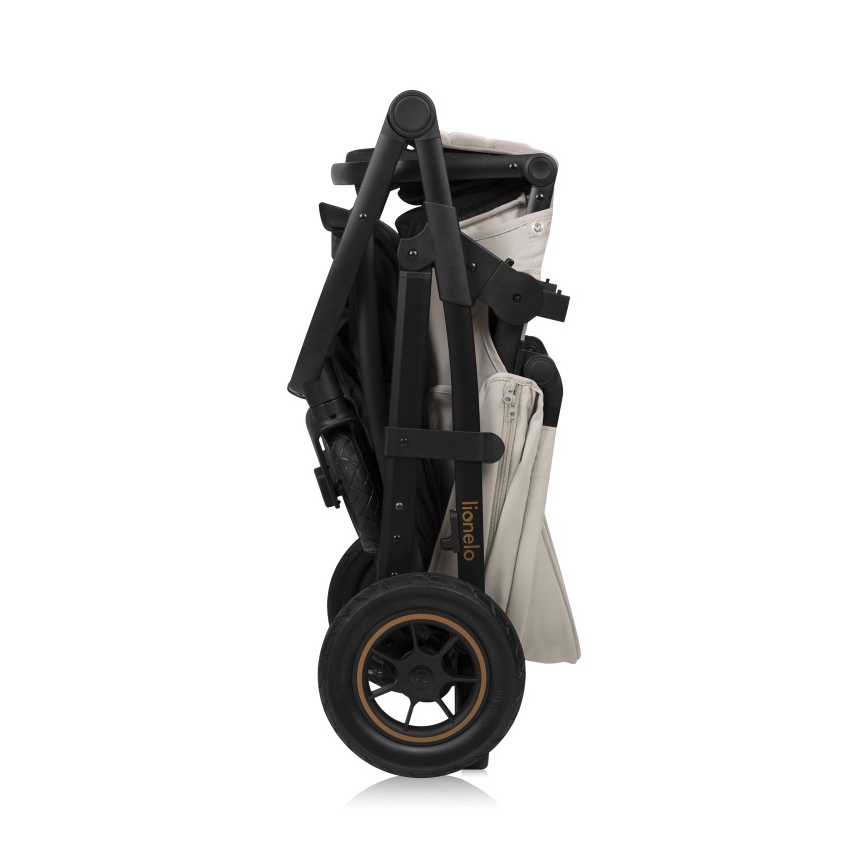 Lionelo - Kombiniran otroški voziček 3 v 1 AMBER PLUS Beige Sand