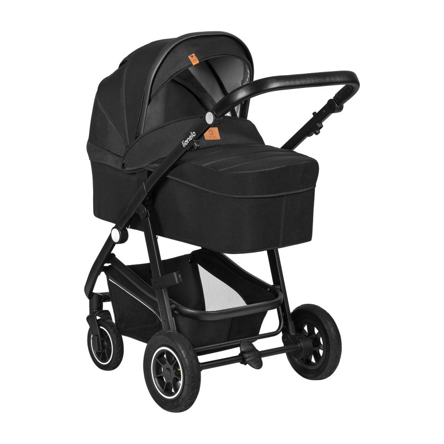 Lionelo - Kombiniran otroški voziček 3 v 1 BIANKA Black Onyx