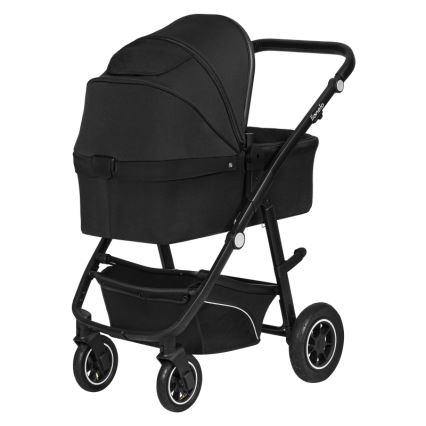 Lionelo - Kombiniran otroški voziček 3 v 1 BIANKA Black Onyx
