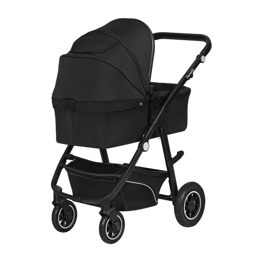 Lionelo - Kombiniran otroški voziček 3 v 1 BIANKA Black Onyx