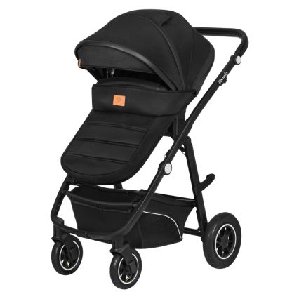 Lionelo - Kombiniran otroški voziček 3 v 1 BIANKA Black Onyx