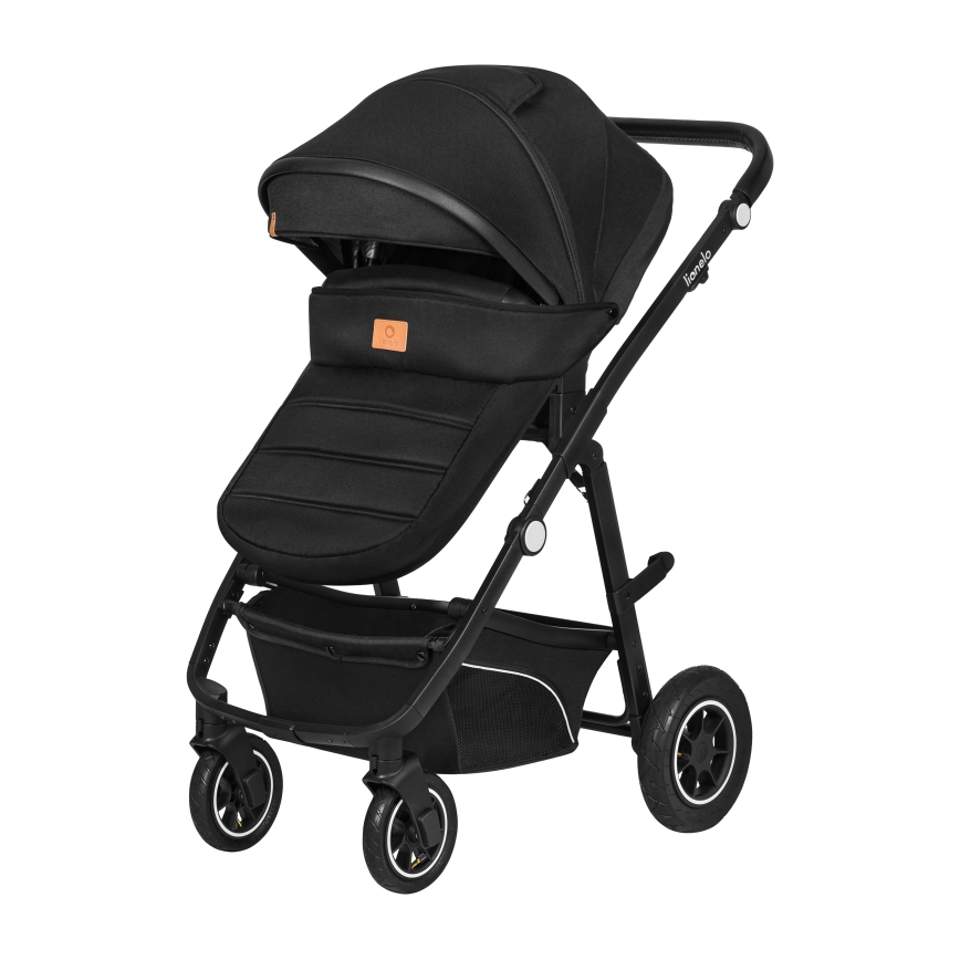 Lionelo - Kombiniran otroški voziček 3 v 1 BIANKA Black Onyx