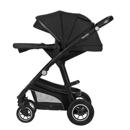 Lionelo - Kombiniran otroški voziček 3 v 1 BIANKA Black Onyx