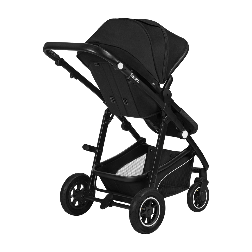 Lionelo - Kombiniran otroški voziček 3 v 1 BIANKA Black Onyx