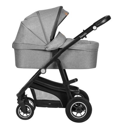 Lionelo - Kombiniran otroški voziček 3 v 1 BIANKA Grey Stone