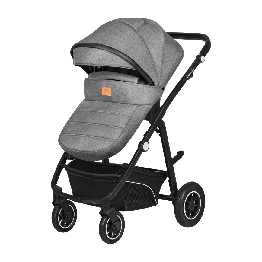 Lionelo - Kombiniran otroški voziček 3 v 1 BIANKA Grey Stone