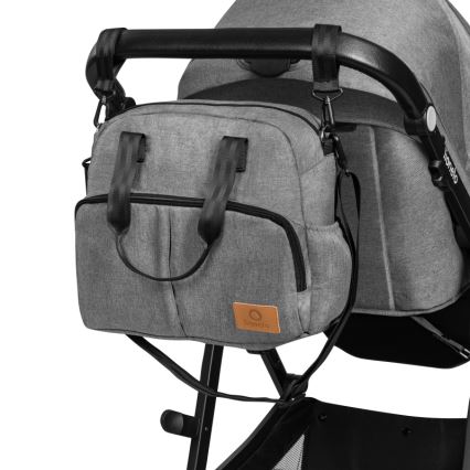 Lionelo - Kombiniran otroški voziček 3 v 1 BIANKA Sivi kamen