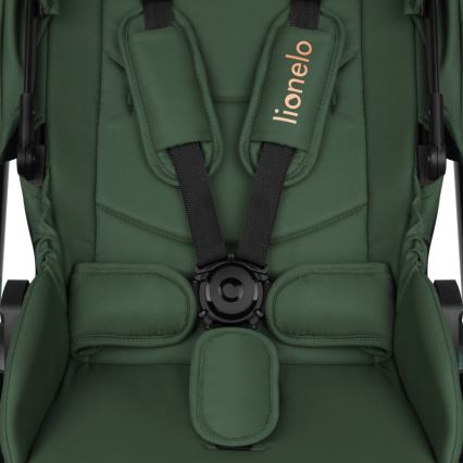 Lionelo - Kombiniran otroški voziček 3 v 1 LAYLA Green Forest