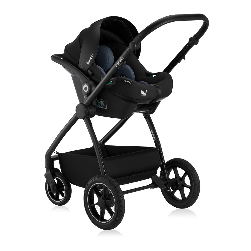 Lionelo - kombiniran otroški voziček 3 v 1 MERIL Black Onyx