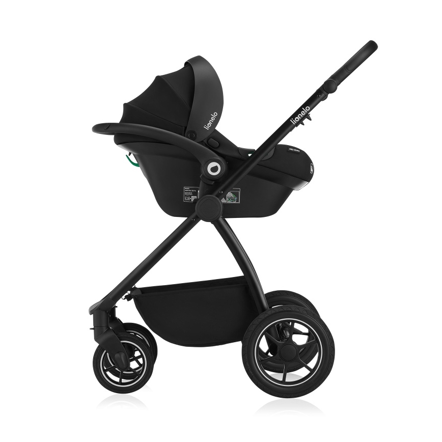 Lionelo - kombiniran otroški voziček 3 v 1 MERIL Black Onyx