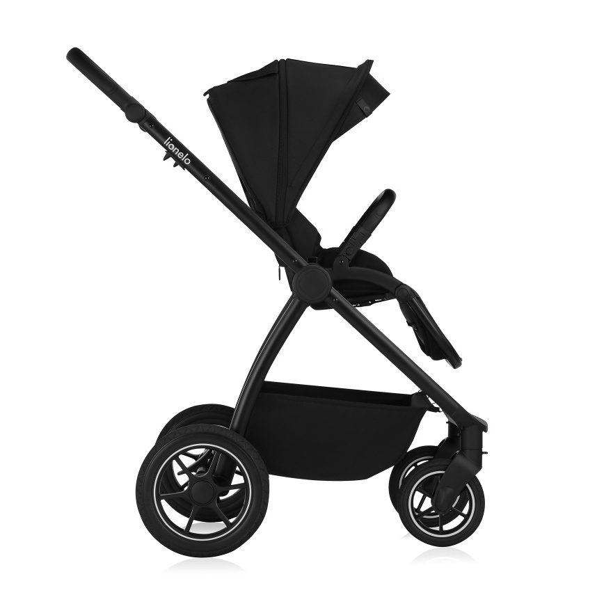Lionelo - kombiniran otroški voziček 3 v 1 MERIL Black Onyx