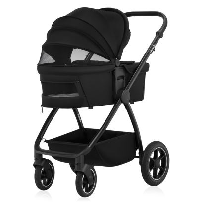 Lionelo - kombiniran otroški voziček 3 v 1 MERIL Black Onyx