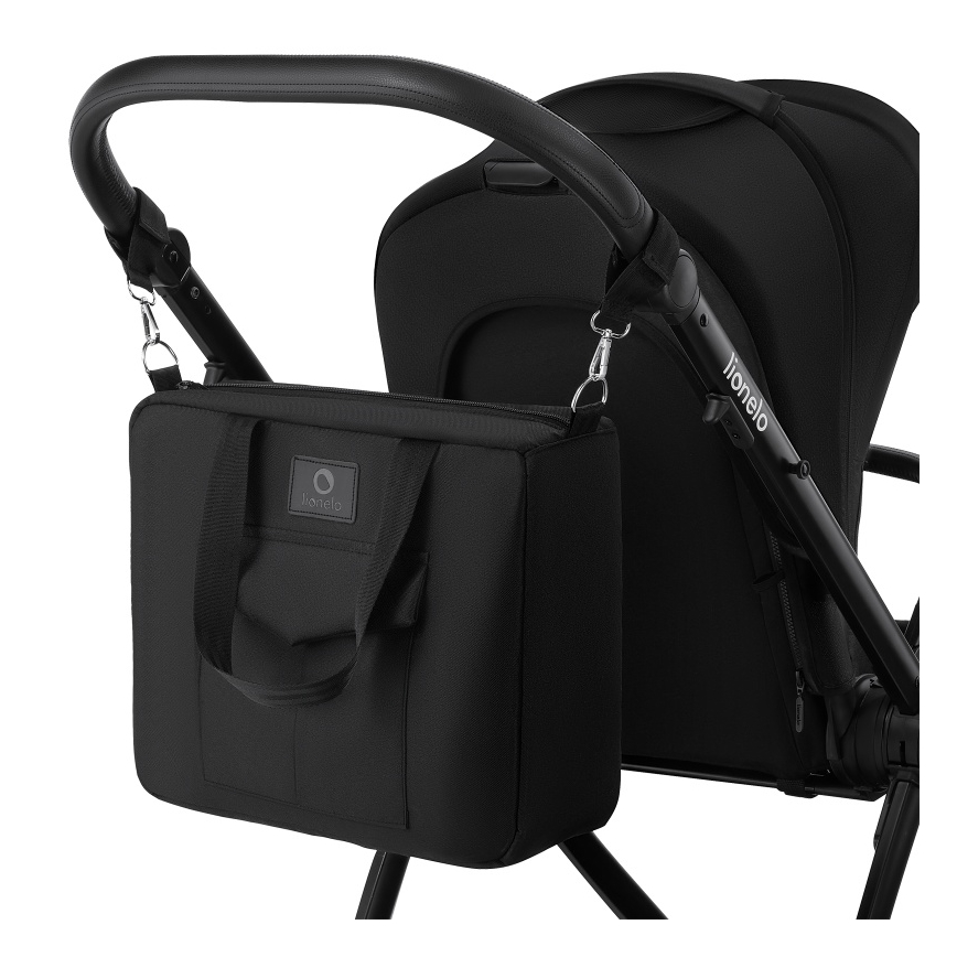 Lionelo - kombiniran otroški voziček 3 v 1 MERIL Black Onyx