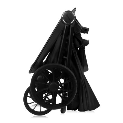 Lionelo - Kombiniran otroški voziček 3 v 1 MIKA PLUS Black Onyx