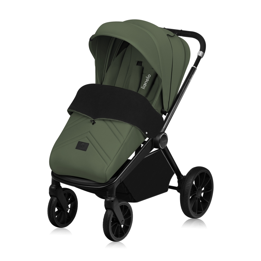 Lionelo - Kombiniran otroški voziček 3 v 1 MIKA PLUS Green Olive