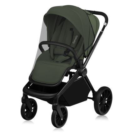 Lionelo - Kombiniran otroški voziček 3 v 1 MIKA PLUS Green Olive