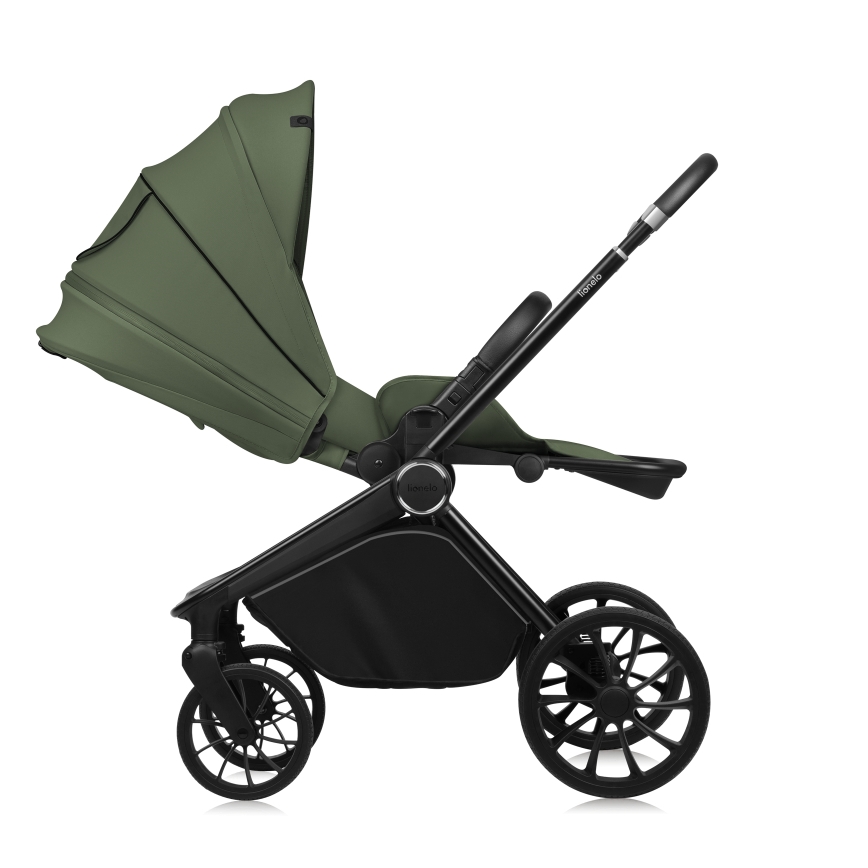 Lionelo - Kombiniran otroški voziček 3 v 1 MIKA PLUS Green Olive