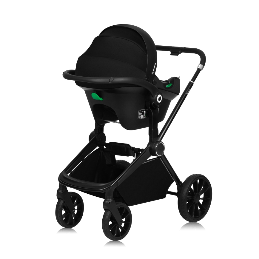 Lionelo - Kombiniran otroški voziček 3 v 1 MIKA PLUS Green Olive