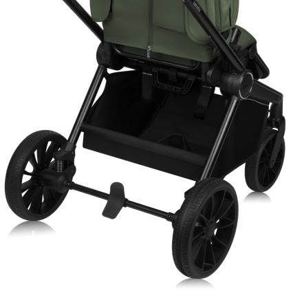Lionelo - Kombiniran otroški voziček 3 v 1 MIKA PLUS Green Olive