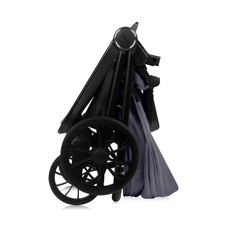 Lionelo - Kombiniran otroški voziček 3 v 1 MIKA PLUS Grey Stone